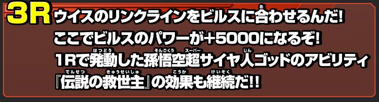 3R　ウイスのリンクラインをビルスに合わせるんだ！