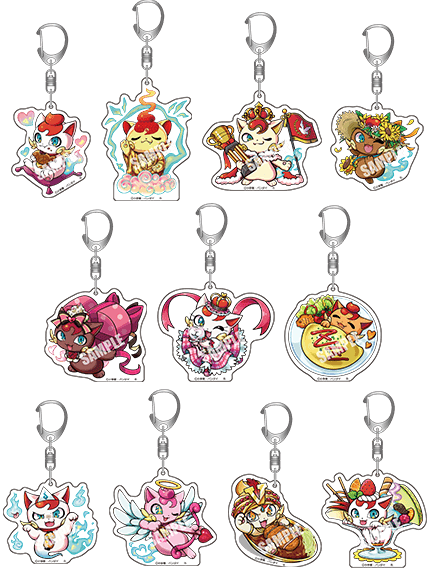 アクリルキーホルダー ニャッキーver.(全11種) ※全11種からランダムで1種封入されます