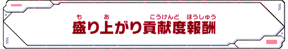 盛り上がり貢献度報酬