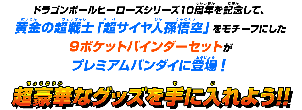 ドラゴンボールヒーローズシリーズ10周年記念 スーパードラゴンボール ...